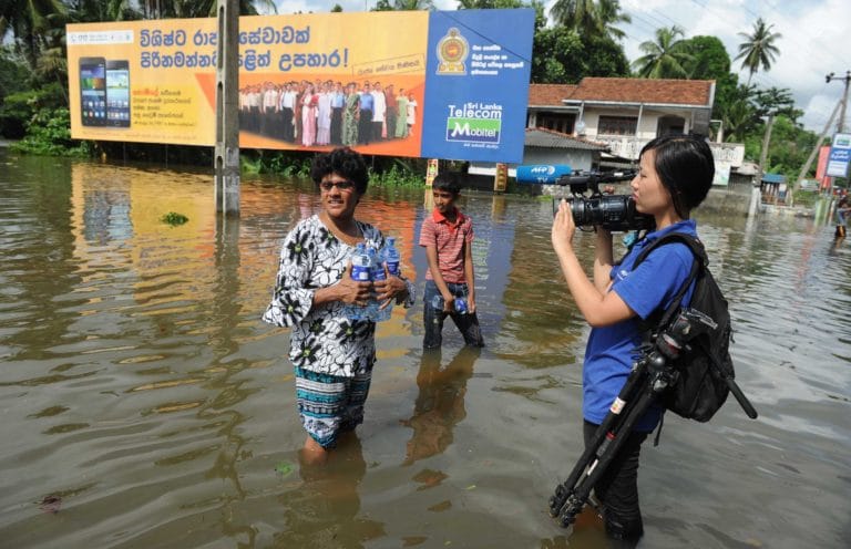On location in Sri Lanka