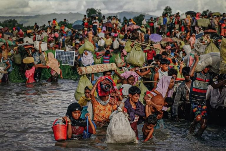 “I Feel No Peace: Rohingya Fleeing Over Seas and Rivers” by Kaamil Ahmed