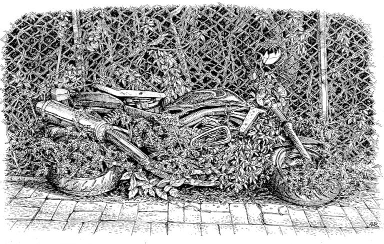 Drawings from “The Ink Trail: Hong Kong” by Andreas von Buddenbrock