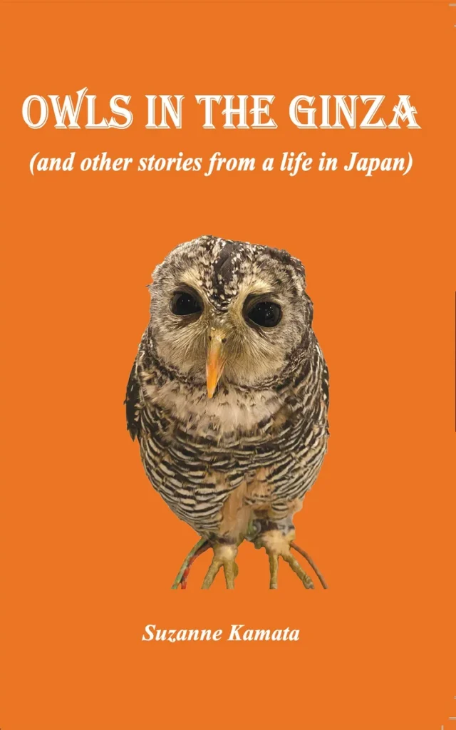 The book cover for Owls in the Ginza by Suzanne Kamata
