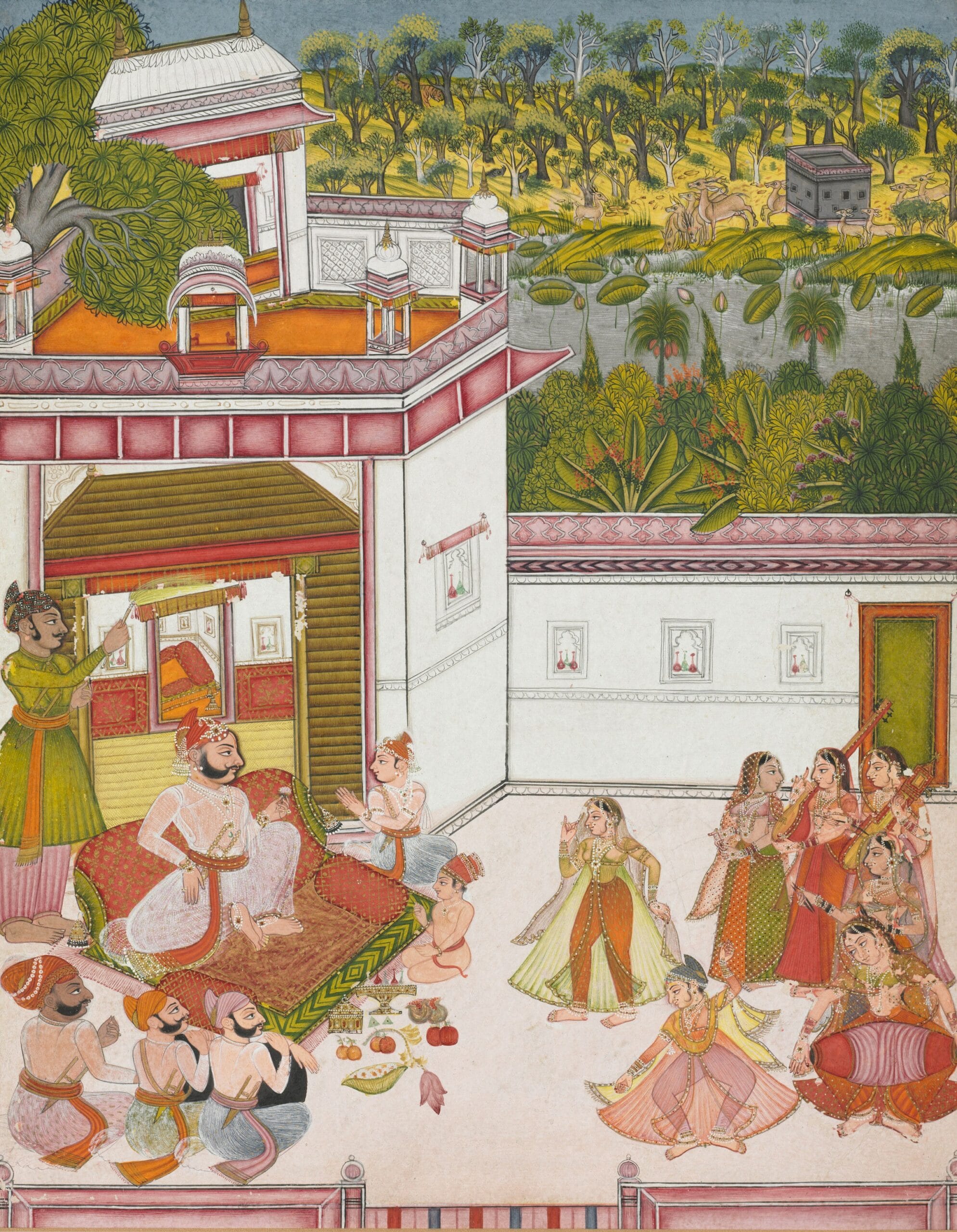 Maharaja of Kotah Listening to Music and Watching Dancers c. 1820