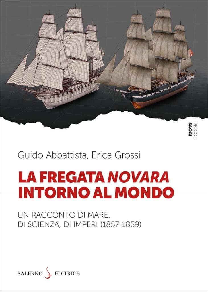 The cover of "La Fregata Novara" by Guido Abbattista and Erica Grossi