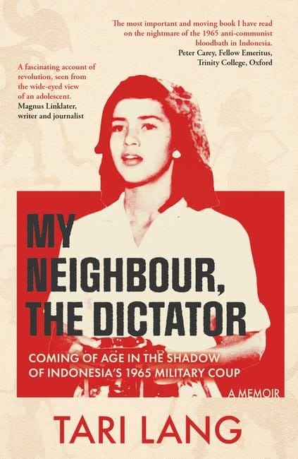The cover of "My Neighbour the Dictator" by Tari Lang